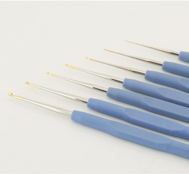 튤립 에티모 블루 레이스용코바늘, 1개