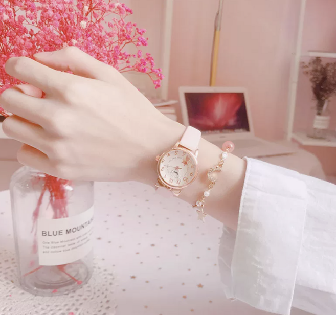 여학생 시험용 시계+팔찌 세트