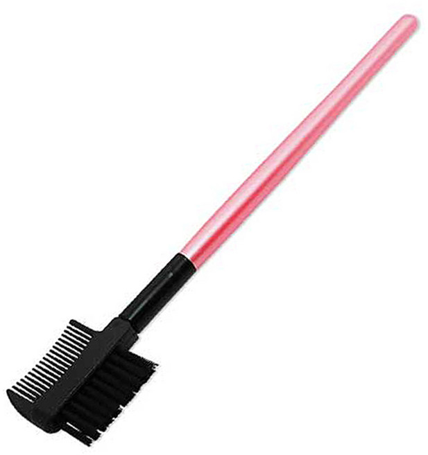 5+5 속눈썹 브러쉬 마스카라 빗형 메이크업, 10개, 핑크블랙
