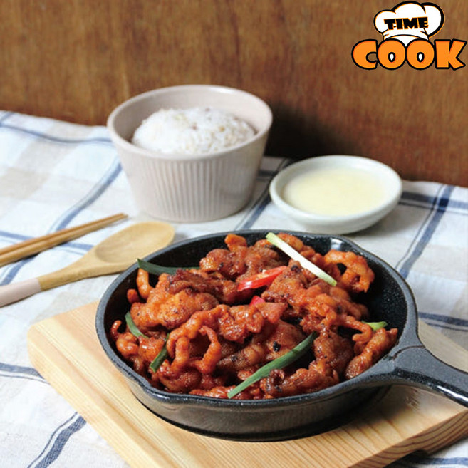 [타임쿡] 매운양념 무뼈닭발 술안주 캠핑음식 간식, 5개, 260g