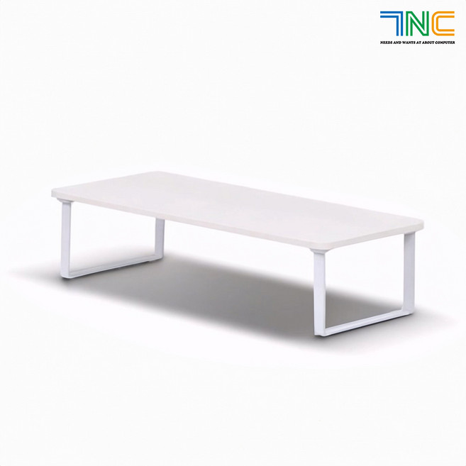 7NC 모니터받침대 싱글 520 높은 모니터선반 스탠드, 1개, 화이트 눈높이 15cm (09W)