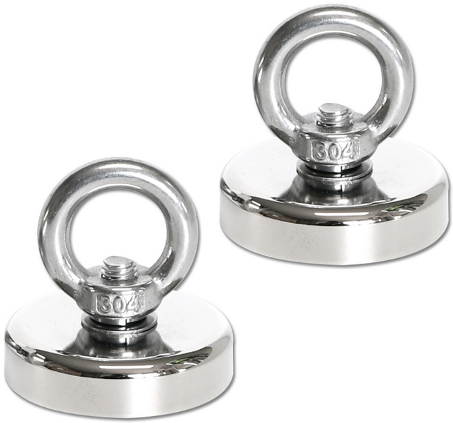 비전 고리 자석 초강력 대형 48mm 2개