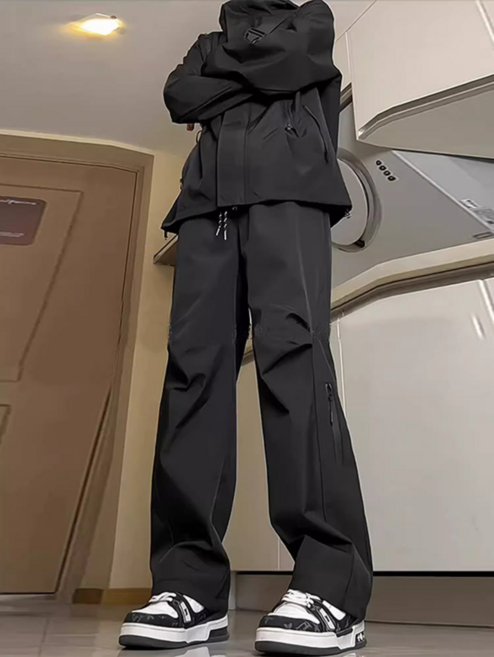 스타일닥터 등산 바지 와이드 캐주얼 바지 등산 캠핑 남녀공용 긴바지