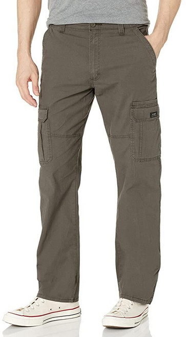 Wrangler Authentics 남성용 릴렉스 핏 스트레치 카고 팬츠 올리브 34 x 30, Navy