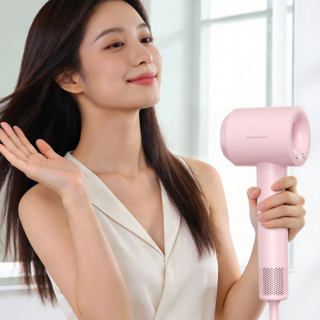 [26년형 신상품] 간물설 플라즈마 BLDC 헤어 드라이기 1600W, 핑크, 936