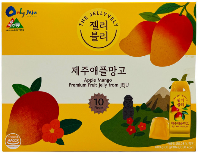 제주 애플망고 젤리블리 아이 간식 여행 선물 대만젤리 쉐프엠, 600g, 1박스