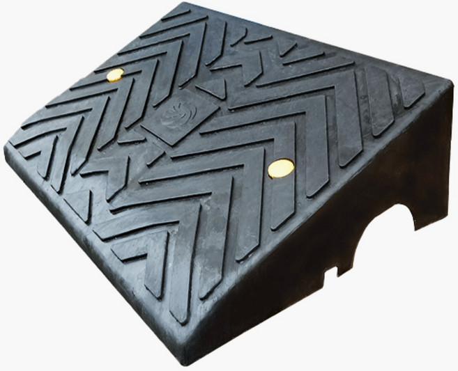 차량진입판 H200mm 휠체어 자전거 경사로진입판, 본체만, 1개, 검정