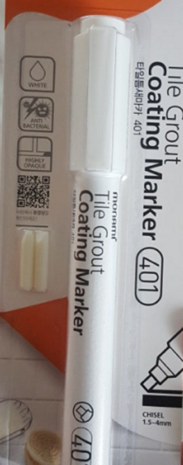 모나미 타일틈새 마카 401 화이트, 4개