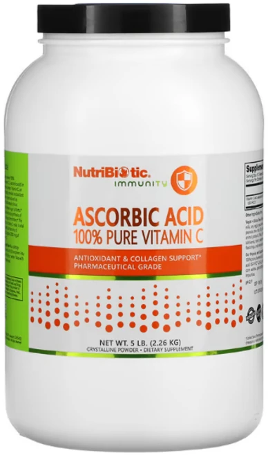 뉴트리바이오틱 이뮤니티 아스코르브산 100% 순수 비타민C 16 oz, 1개, 2.26kg - 쿠팡
