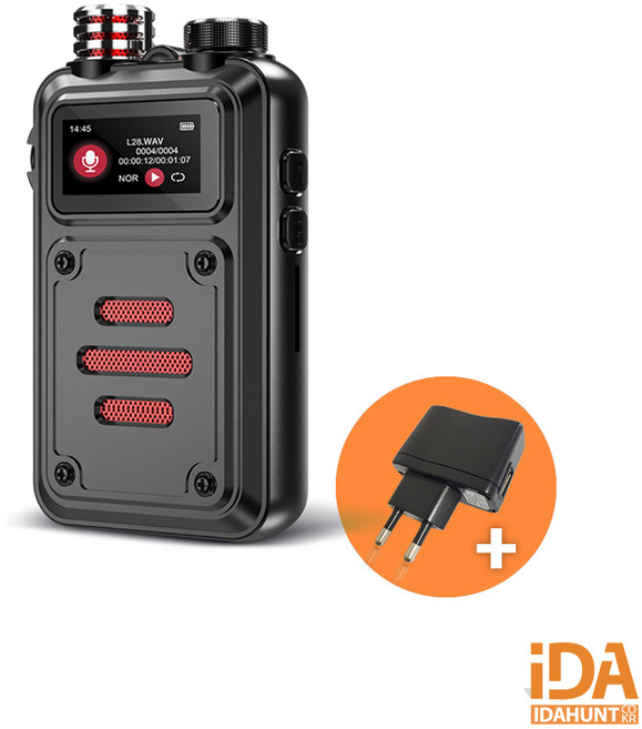장시간 녹음기 고음질 고성능 음성감지녹음기 BA-78 32GB 옵션키트포함 아이다헌트