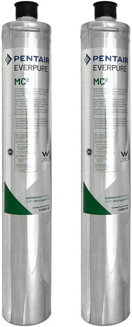 愛惠浦Everpure 美國銀離子抑菌濾芯 餐廳旅店適用, 1個, MC2濾芯 9000加侖 2入,30天