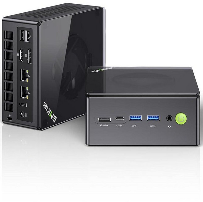 GMKtec M6 울트라 게이밍 미니 PC Ryzen 7640HS (업그레이드 6600H/ 6800H) 32GB RAM DDR5 512GB SSD 듀얼 NIC LAN 2.5G, R7 8845HS 32GB DDR5 + 1TB