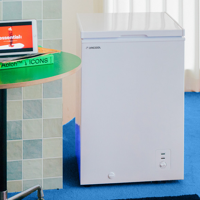 포쿨 미니냉동고 100L 소형 가정용 업소용 FC-100BDW