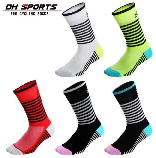 스트림라인 자전거 양말 스포츠 전문 바이크삭스 DH, 형광, 1개, 형광