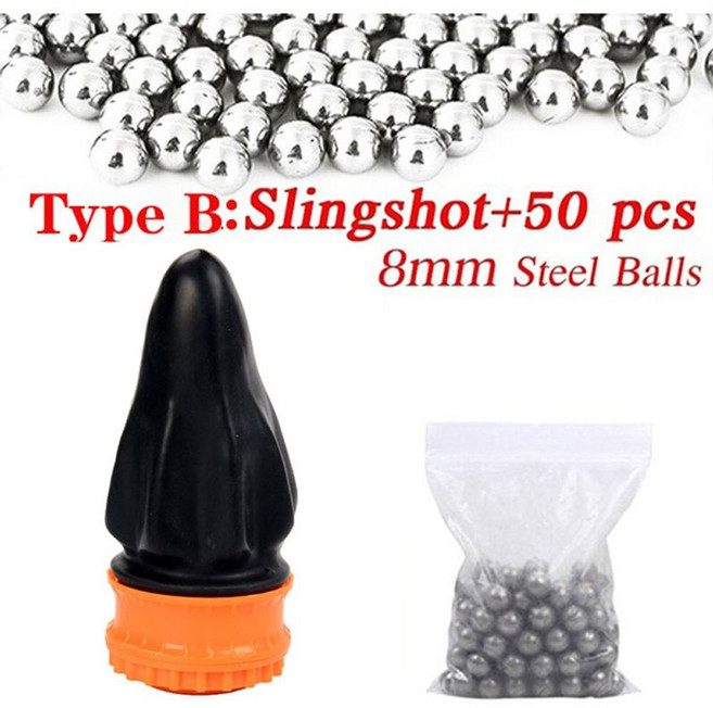 전문가용 새총 슬링샷 컵타입 라텍스 슬리브 포켓, 04 Black B, 1개