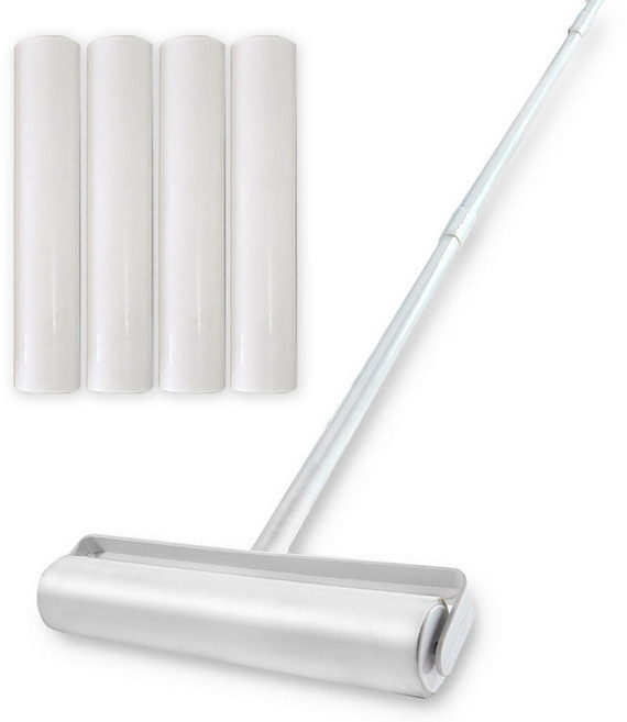 노리공간 3단 롱핸들 24cm 돌돌이 +리필4개, 1개