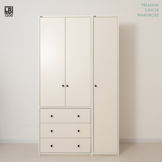 리엘비 레브 SE0등급 아기옷장 주니어옷장 서랍장 1200세트 서랍형 키큰장, 미포함, 크림화이트