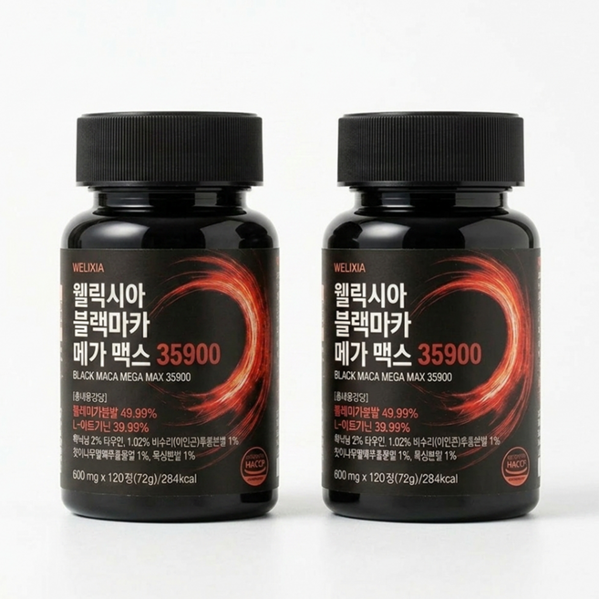 웰릭시아 블랙마카 메가 맥스 35900, 2개, 120정