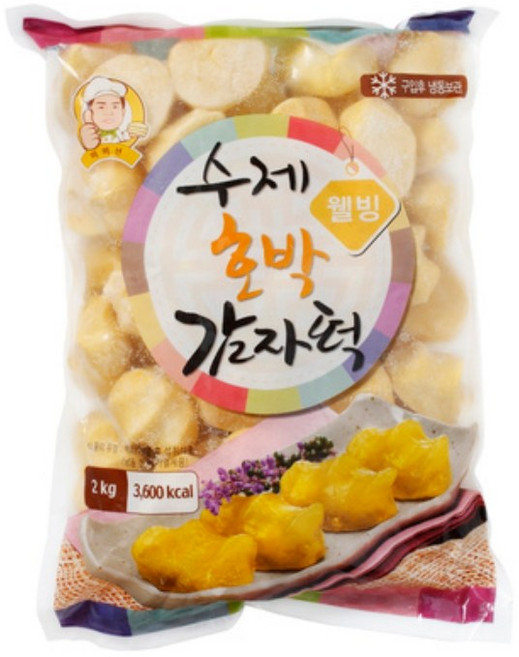 바우네 수제호박 감자떡, 1kg, 40개
