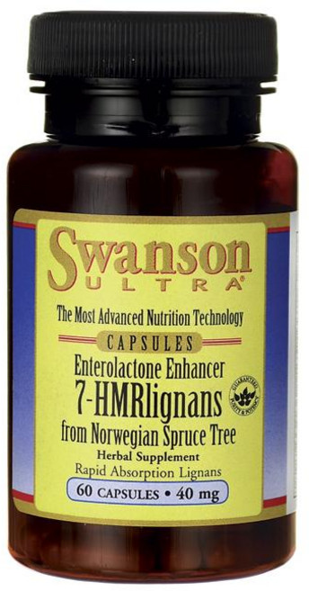 Swanson 斯旺森 7-HMR木脂素膠囊 40mg, 60顆, 1罐