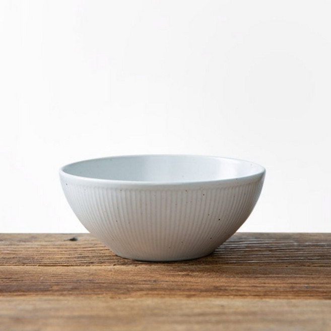 [5959]이천도자기 달 도자기 대접 15cm 국그릇 식기, 화이트, 1개