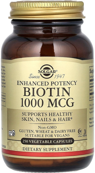 Solgar 비오틴 1000mcg 베지 캡슐 - 1000 mcg-