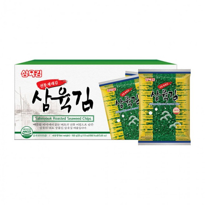 삼육김 1-1호 선물세트 전장김 20g 8봉, 1개, 1g