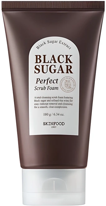 스킨푸드 블랙슈가 퍼펙트 스크럽 폼, 180g, 1개 - 쿠팡