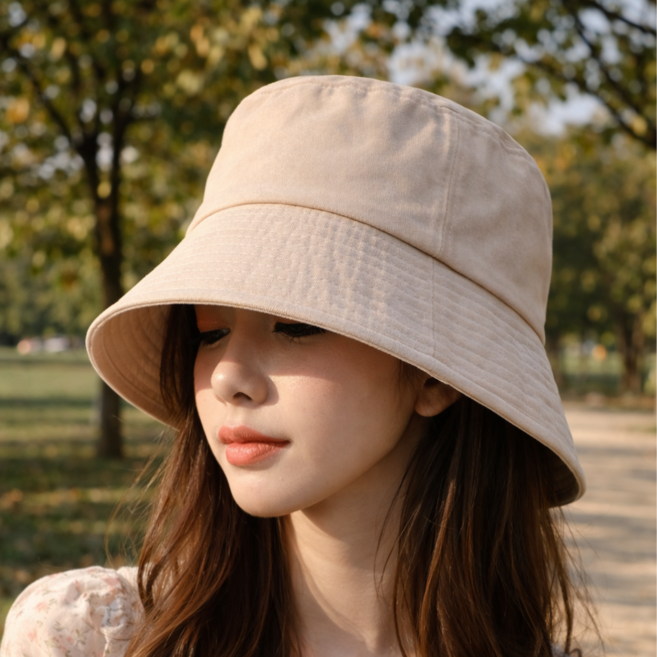 트로아 데일리 버킷햇 봄여름 여성 벙거지모자