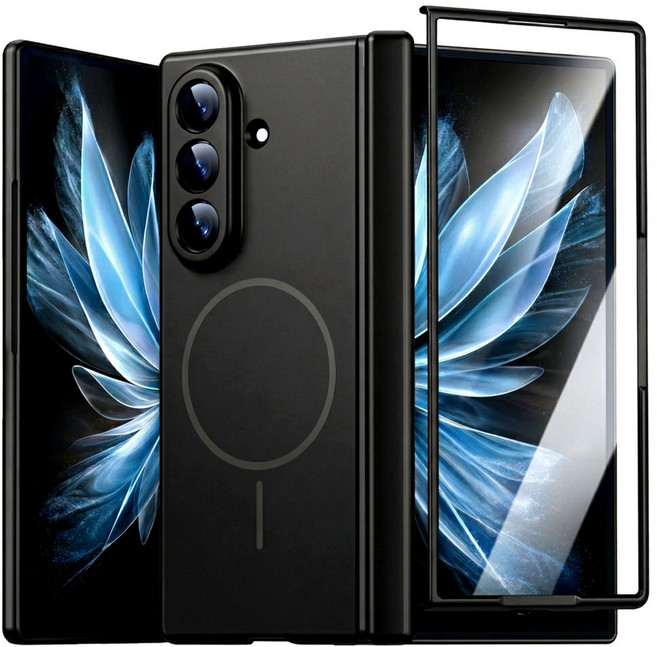 삼성 맥세이프 풀커버 강화유리 일체형 힌지보호 케이스 지문방지 풀커버 슬림 하드케이스