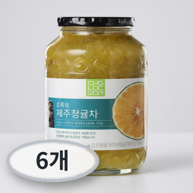초록원 제주청귤차, 1kg, 6개, 1개입