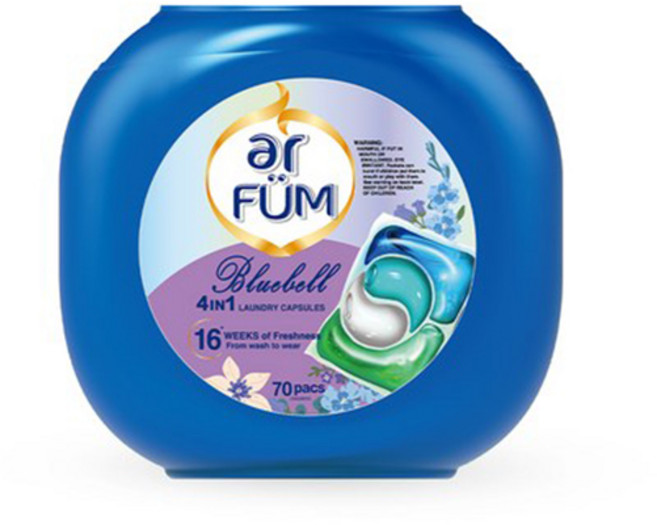 아로퓸 블루벨 캡슐세제 70입 일반 드럼 겸용 액상 빨래 세탁 용품
