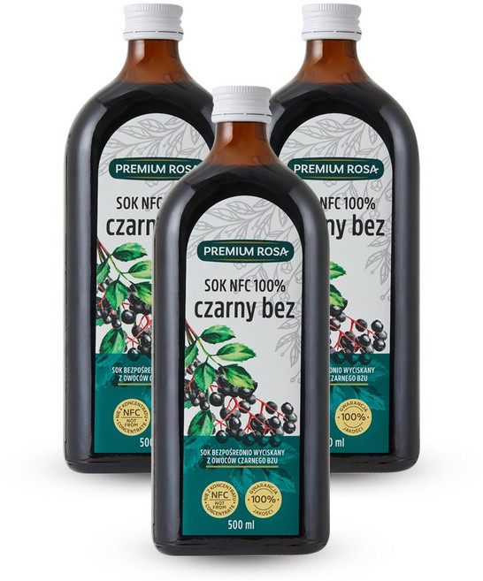 [데일리원] 프리미엄로사 삼부커스 엘더베리 원액 100% 건강즙 500ml 3병, 3개