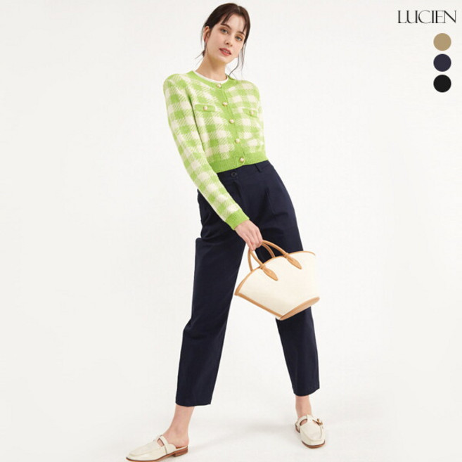 [루시앙.] 루시앙 면 스판 슬림 컴포트 배기팬츠 3종 택1