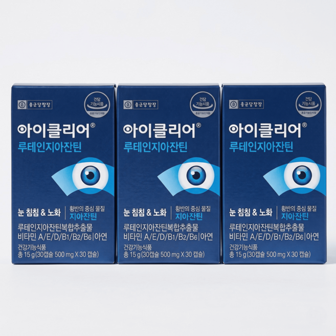 아이클리어 루테인 지아잔틴 선물세트, 30정, 6개