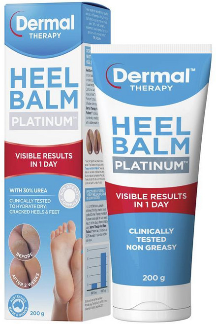 호주 더말테라피 Dermal Therapy Heel Balm Platinum 플레티넘 힐밤 풋크림, 200g, 3개