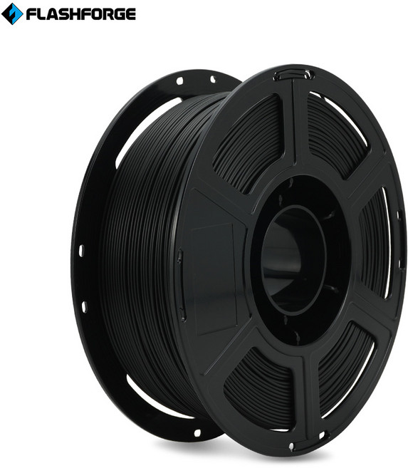 Flashforge 3D 프린터 필라멘트 1.75mm 1kg, 블랙 Black, HS PLA