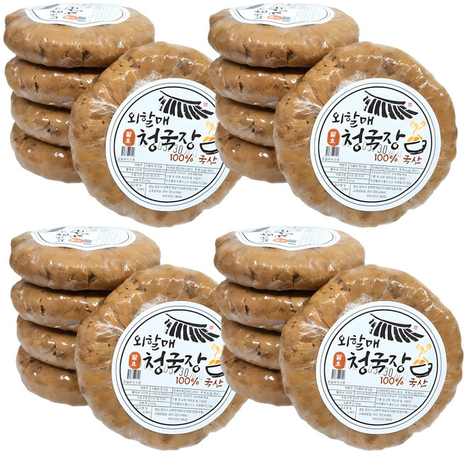발효식품전문 [길전통식품] 외할매 청국장, 200g, 20개