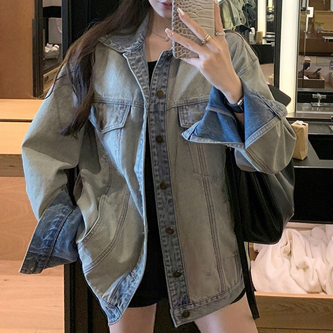 대박난박양 톤온톤 데님 자켓(세일)