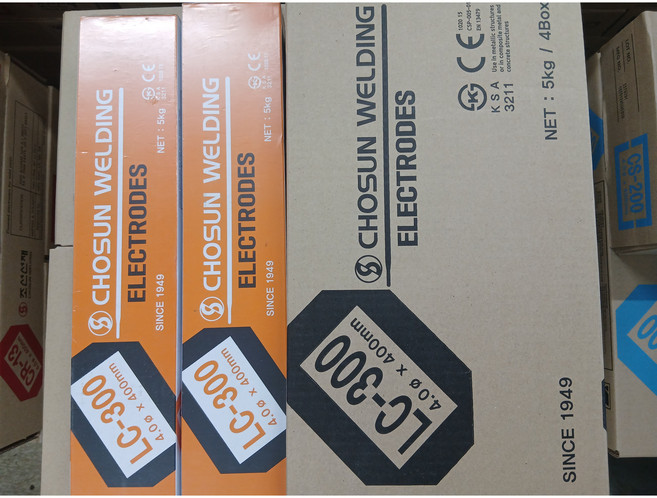 조선선재 고장력강용 피복아크 용접봉 LC-300 2.6mm 3.2mm 4.0mm(20kg 한박스), 1개, LC-300 4.0mm(20kg)