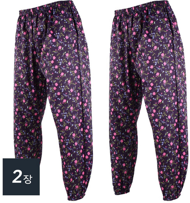 더빅보스 2장세트 사계절 방수바지 밴딩 바지