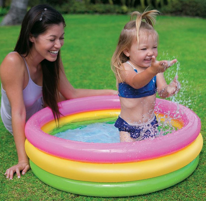 INTEX 인텍스 베이비 무지개풀 유아수영장 아기수영장