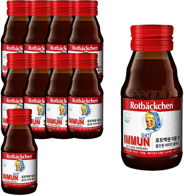(당일출고) 로트벡쉔 이뮨샷 올인원 비타민 플러스, 10개, 60ml - 쿠팡