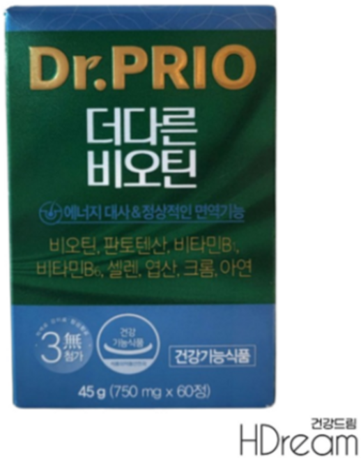 닥터프리오 더다른 비오틴 36g, 1개, 60정
