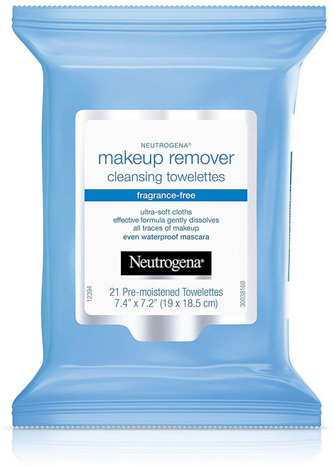 Neutrogena 메이크업 리무버 클렌징 타월렛 프레그런스 프리, 1개