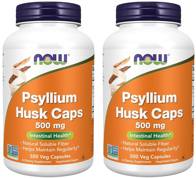 Now Foods 실리엄 허스크 500mg 베지 캡슐, 500정, 2개
