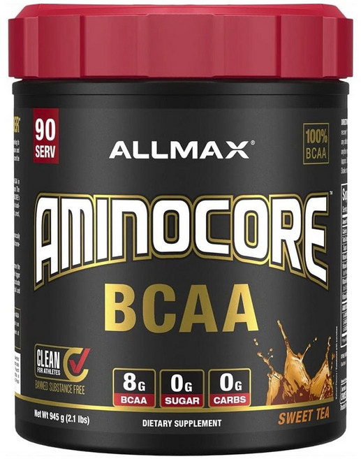 ALLMAX Aminocore BCAA支鏈胺基酸粉 甜茶口味, 1個, 945g