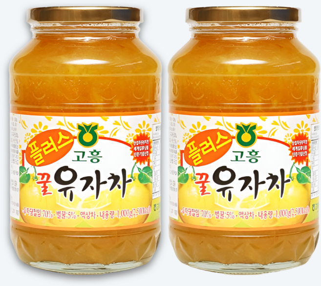 두원농협 고흥 유자차 유자청 국산, 1kg, 1개입, 12개