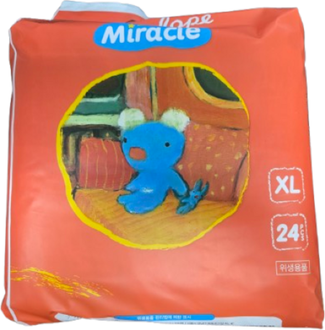 페넬로페 미라클 올데이 팬티 기저귀 공용, 5단계, 24매