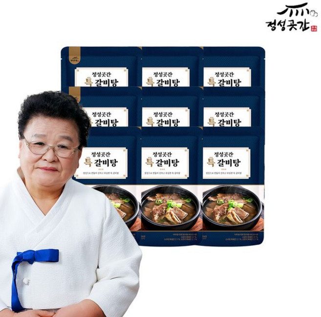 정성곳간 강순의 명인의 특 갈비탕, 9개, 700g